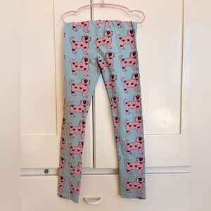HUGO Blue and Pink Dog Print Leggings